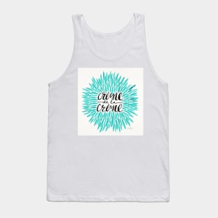 turquoise Creme De Le Creme Tank Top